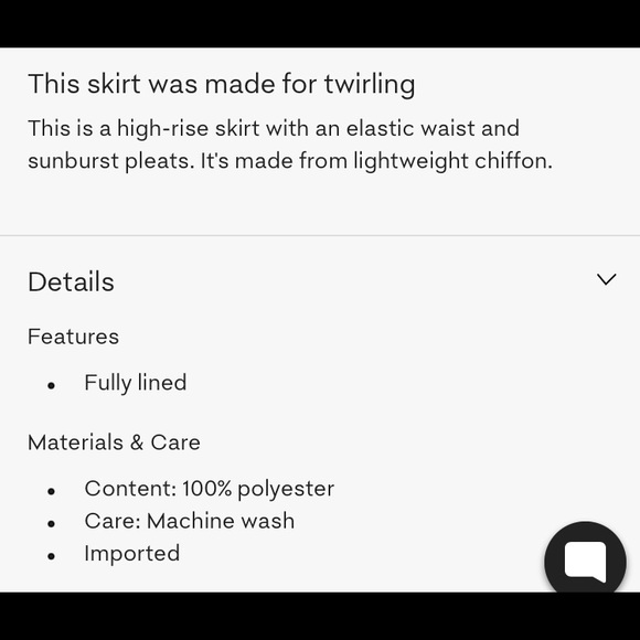 COPY - Chiffon black circle long skirt - Picture 3 of 3